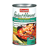 Campbell's Select Healthy Request; Mexican style chicken tortilla prepared soup Full-Size Picture